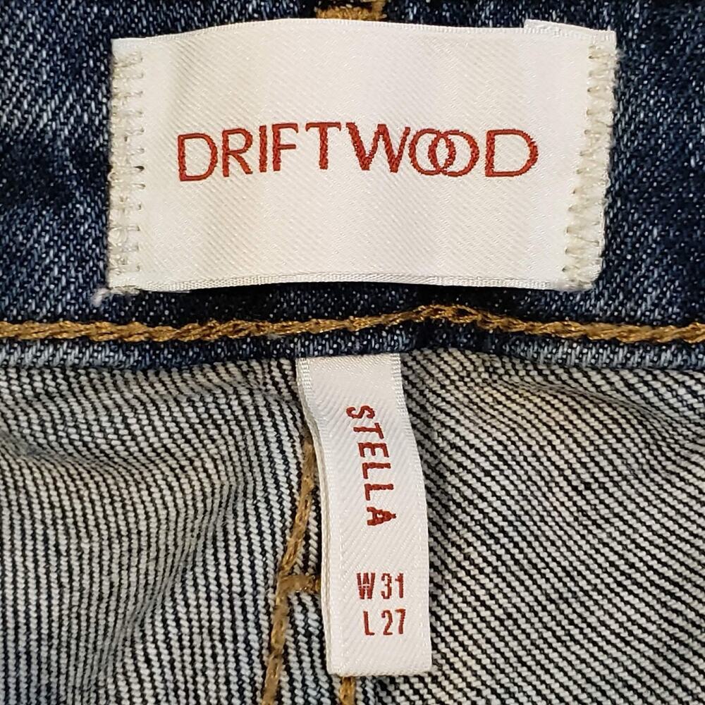 Driftwood Stella Jeans 31x27 Straight Leg Denim Sundance Medium Wash High Rise - Picture 9 of 11